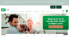 Desktop Screenshot of gfforsikring.dk